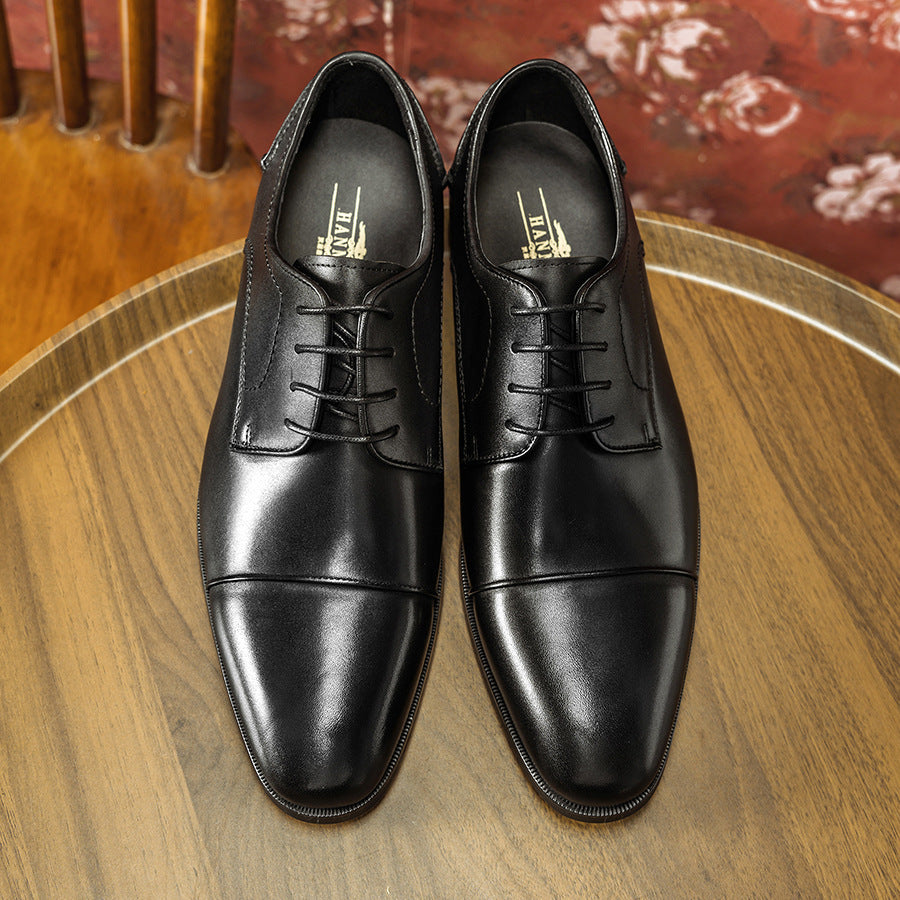 Graceful Men's British Brogue Carved Derby Men's Business Leather Shoes