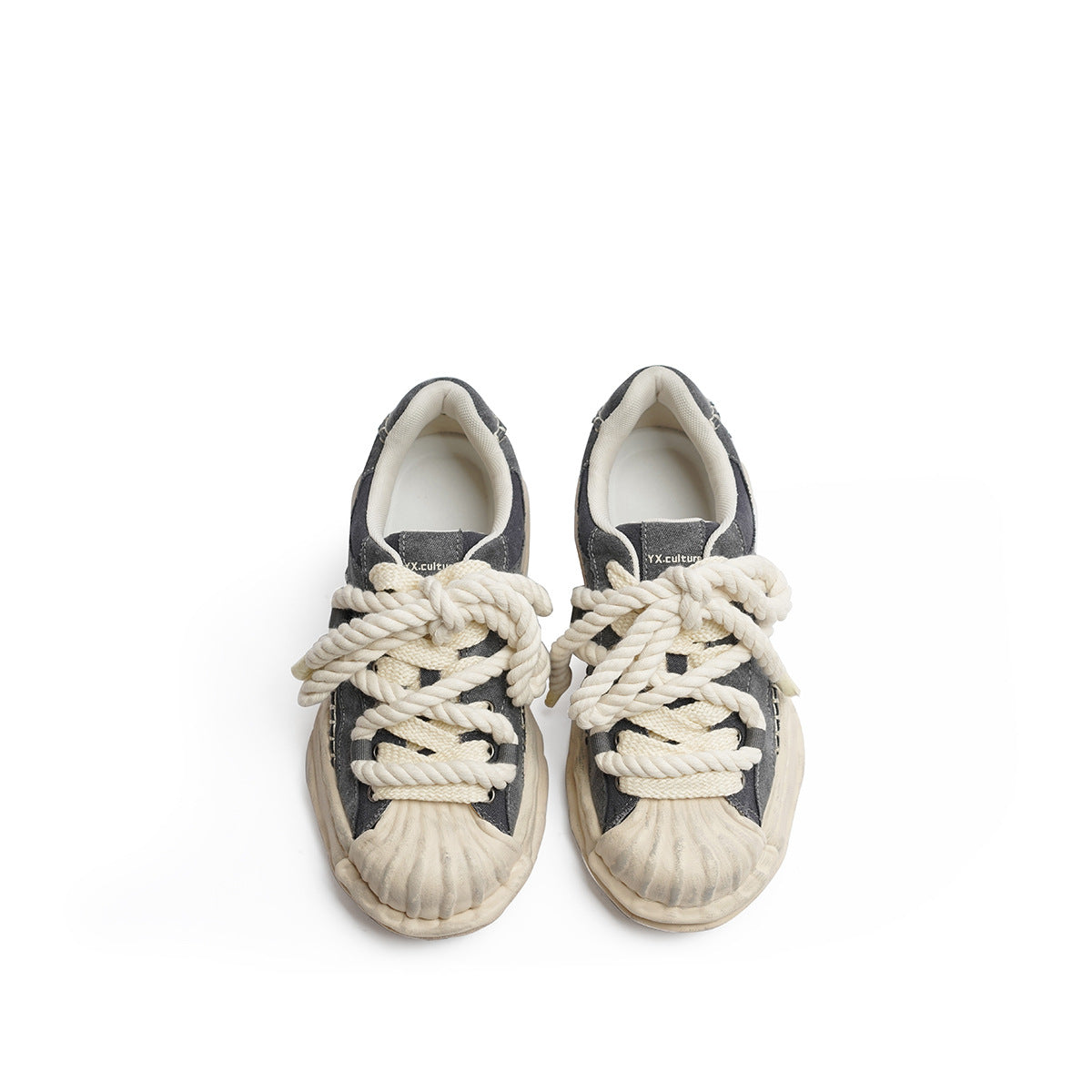 Denim Dissoed Niche Patchwork Retro Breathable Sneakers