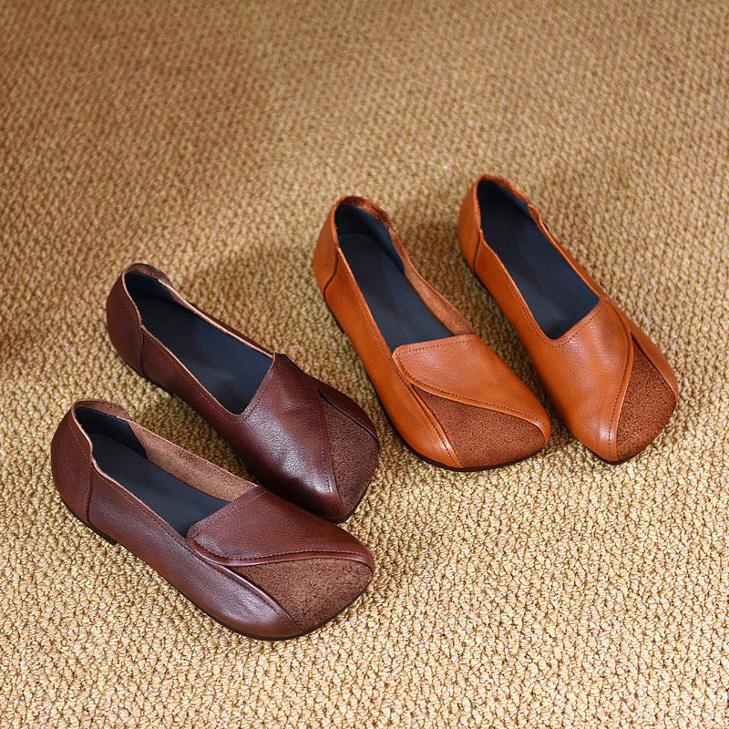 Women's Retro Mori Style Genuine Handmade Soft Bottom Women's Casual Shoes