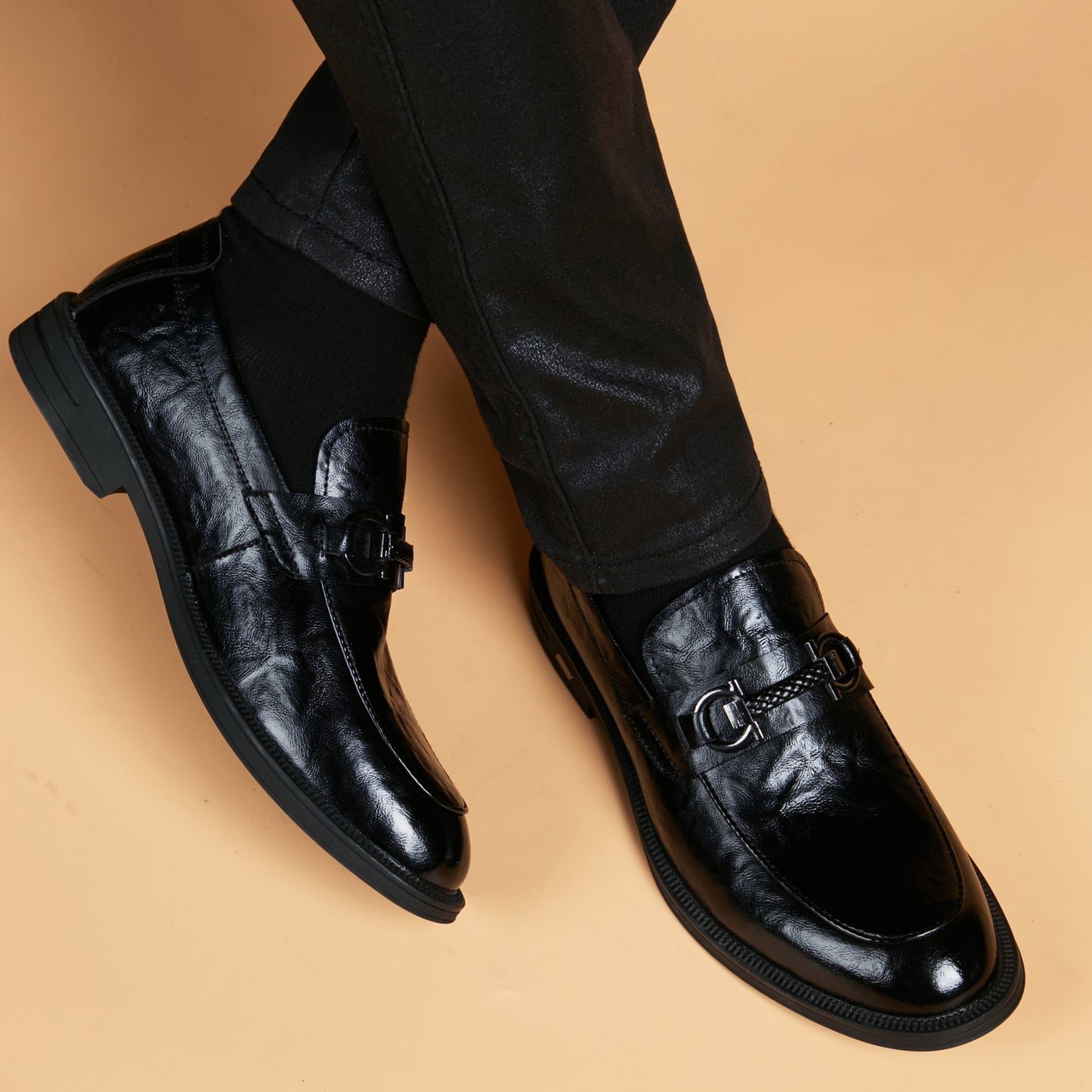 Men's Four British One Pedal Breathable Trendy Korean Style Men's Shoes