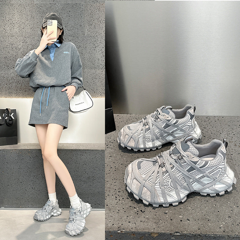 Women's Platform Dad Spring Comfortable Height Increasing Women's Sports Shoes