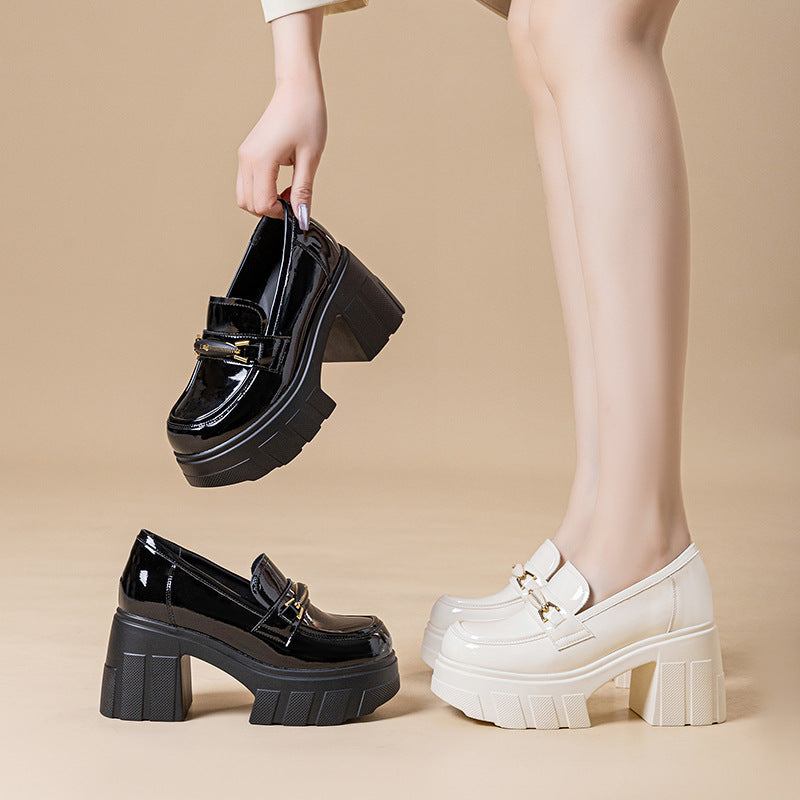 Women's Single-layer Thick-soled Muffin Commuter Small Height Increasing Women's Shoes