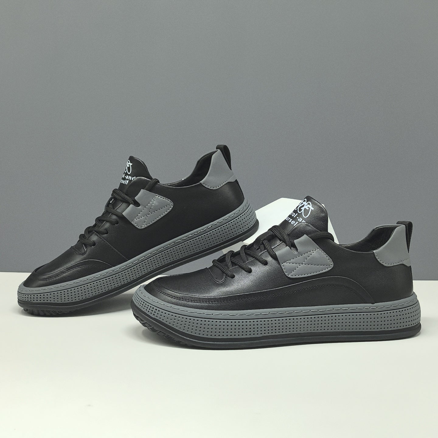 Men's Fashionable Genuine Head Tilt Trendy Sneakers