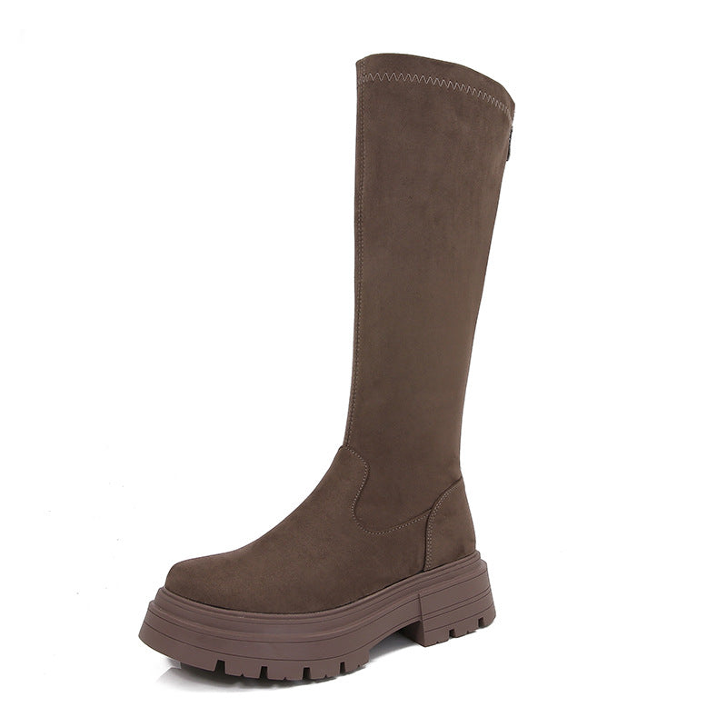 Women's Platform Plus Size Fat Feet Wide Boots
