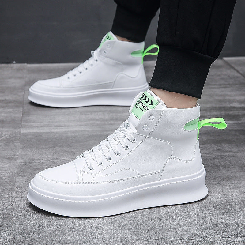 Men's White Fashion European Goods Tide Live Casual Shoes