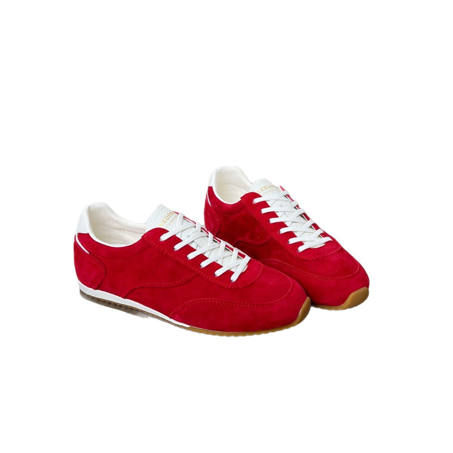 Women's Red German Training Spring Classic Cowhide Women's Board Shoes