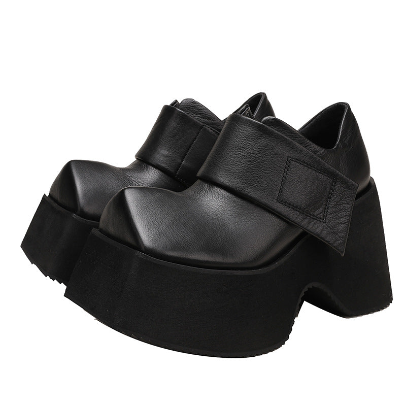 Women's Platform Retro Personality Square Head Muffin Women's Fashion Shoes