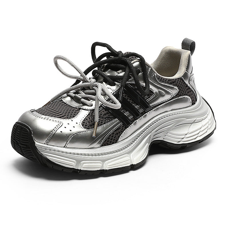 Women's Paris Dad Autumn Fashion Fried Street Height Increased Retro Rub Women's Sports Shoes