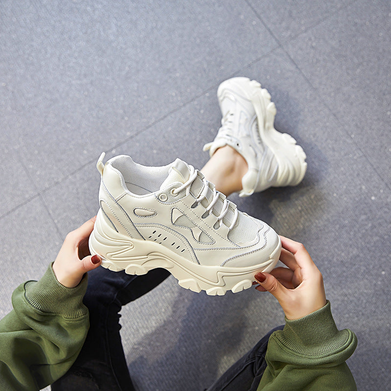 Women's Small Daddy Fashionable Breathable Sports Height Increasing Men's Shoes