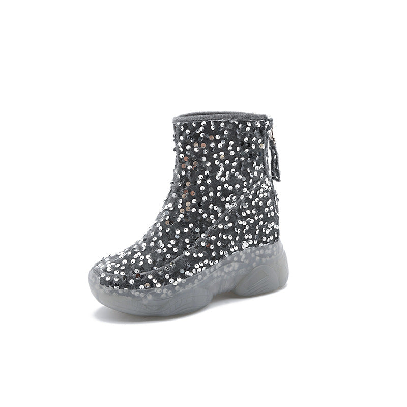 Women's High Cotton Design Plus Veet Fashionable Heels