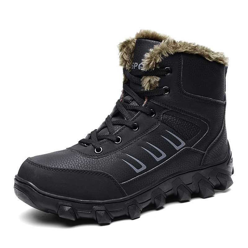 Men's Winter Northeast Cotton Padded Plus Size Warm Veet Thickened Snow Boots