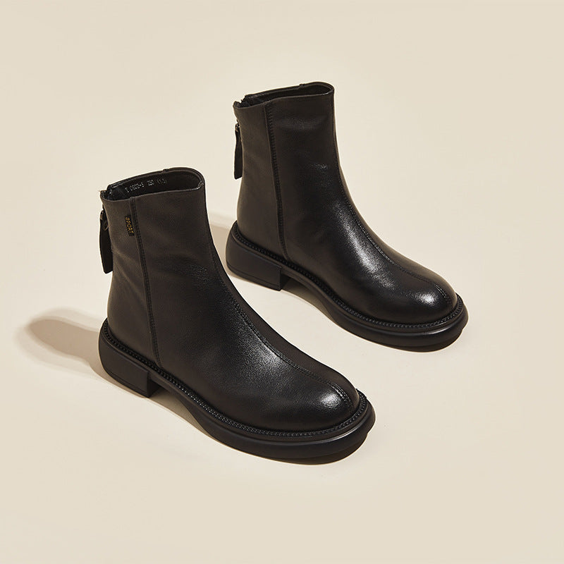 Women's Martin Authentic British Style Flat Retro Women's Leather Boots