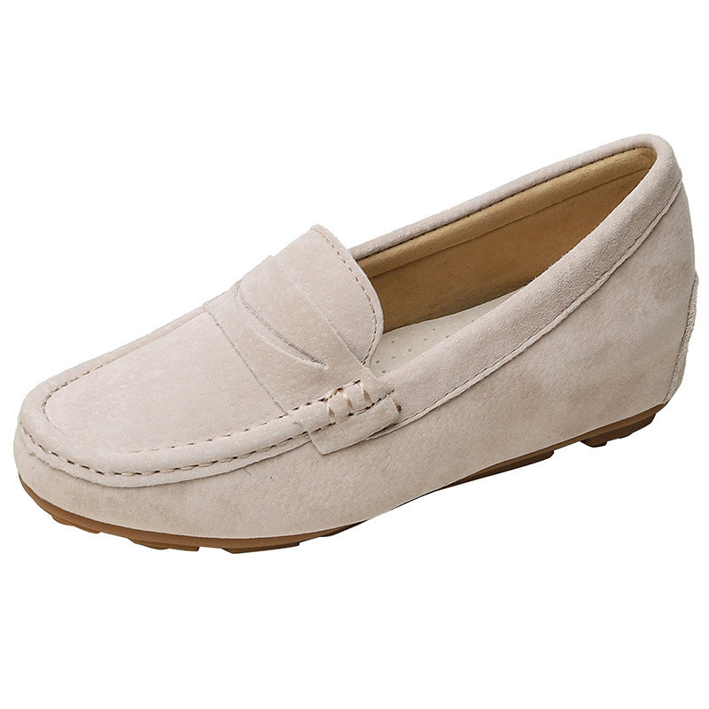Women's With Hidden Genuine Wedge Slip-on Lofter Men's Shoes