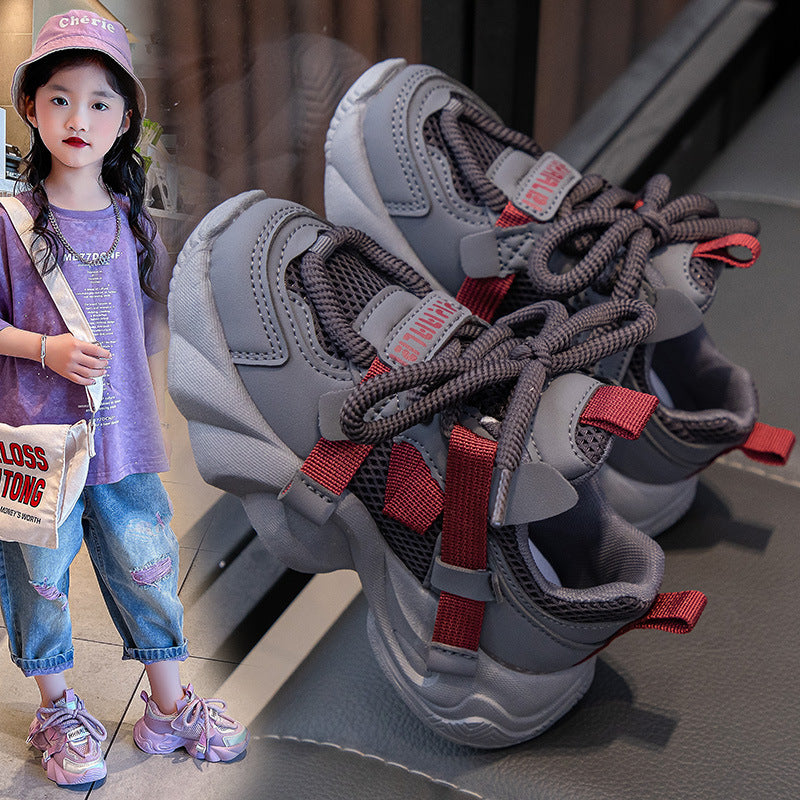 Children's Medium Large Breathable Autumn Front Fashion Kid's Sneakers