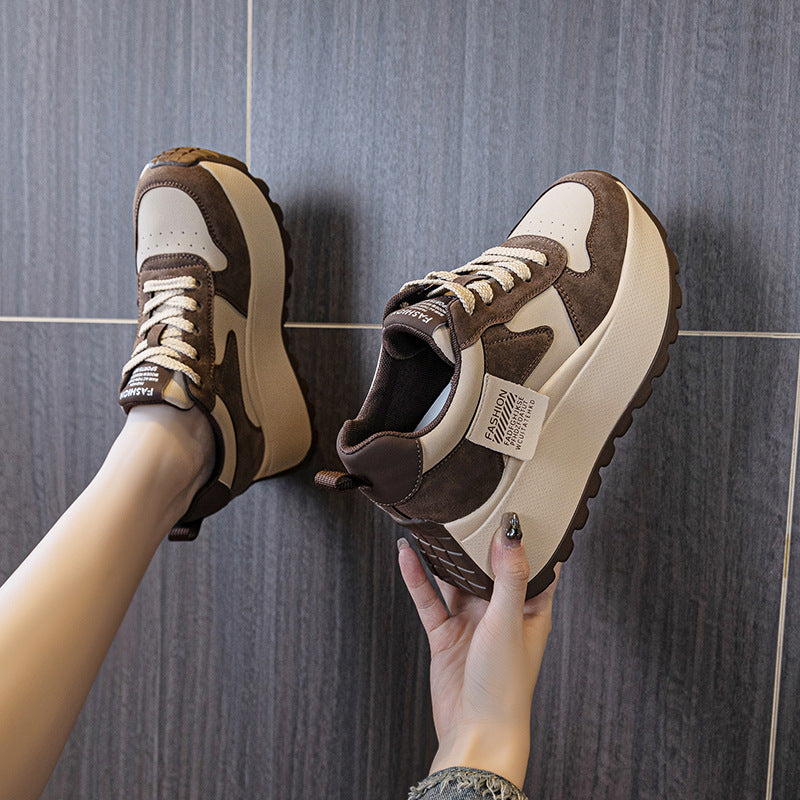 Women's Fashionable Thick Bottom Increased Fashion Letters Sneakers