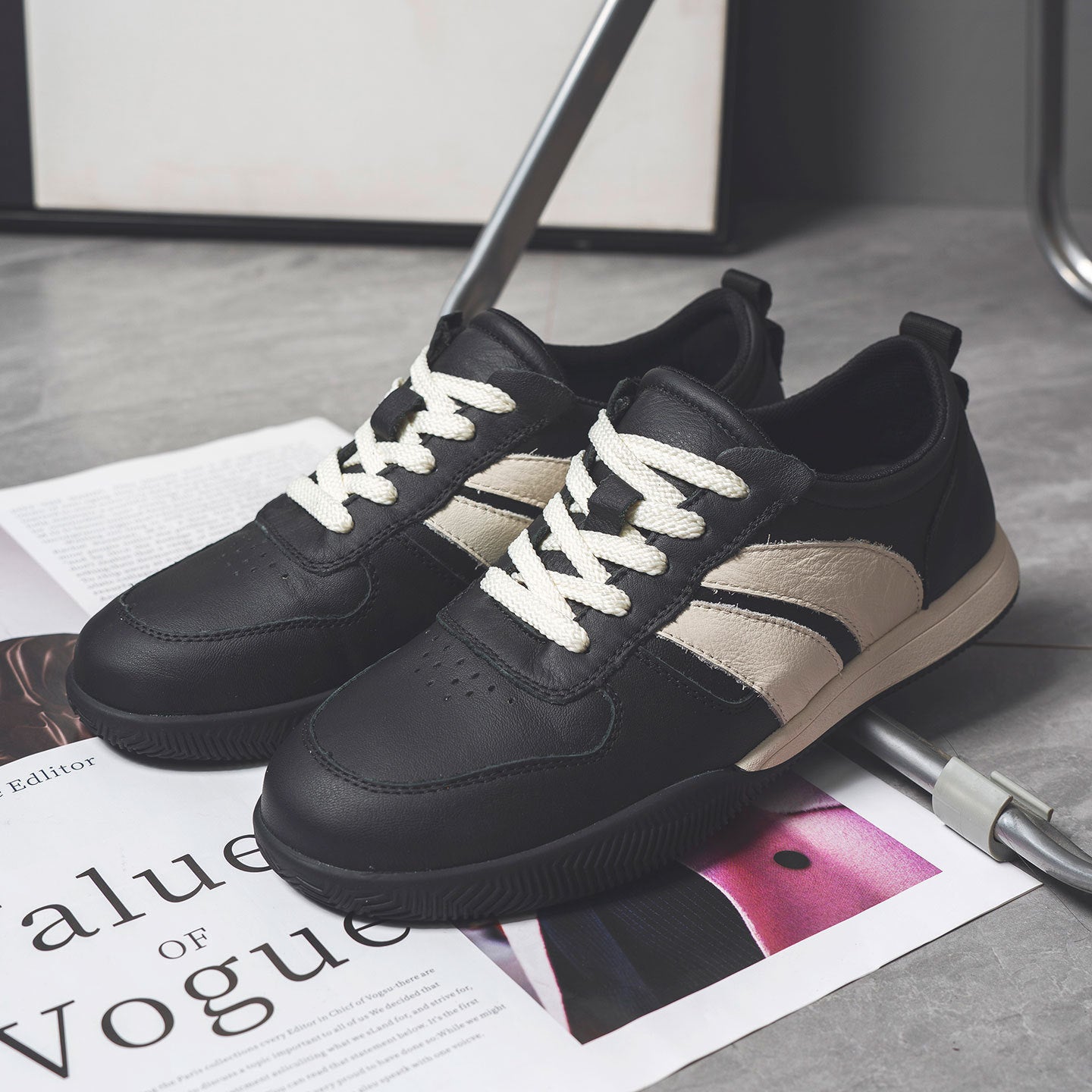 Men's Layer Cowhide Spring Pumps Genuine German Training Outdoor Men's Board Shoes