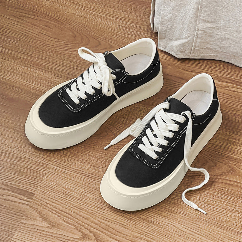 Men's Versatile Simple Style Thick-soled Summer Breathable Men's Canvas Shoes