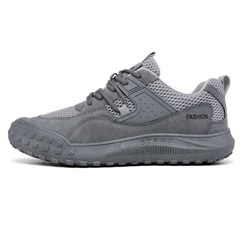 Men's Summer Breathable Mesh Construction Site Labor Casual Shoes