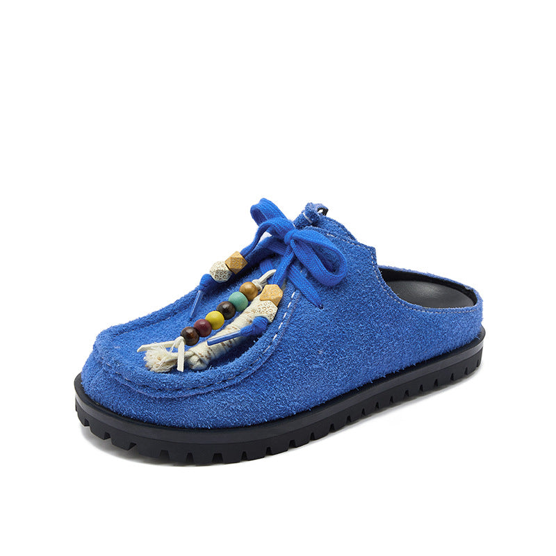 Women's Cowhide Version Kangaroo Retro Sports Style Casual Shoes