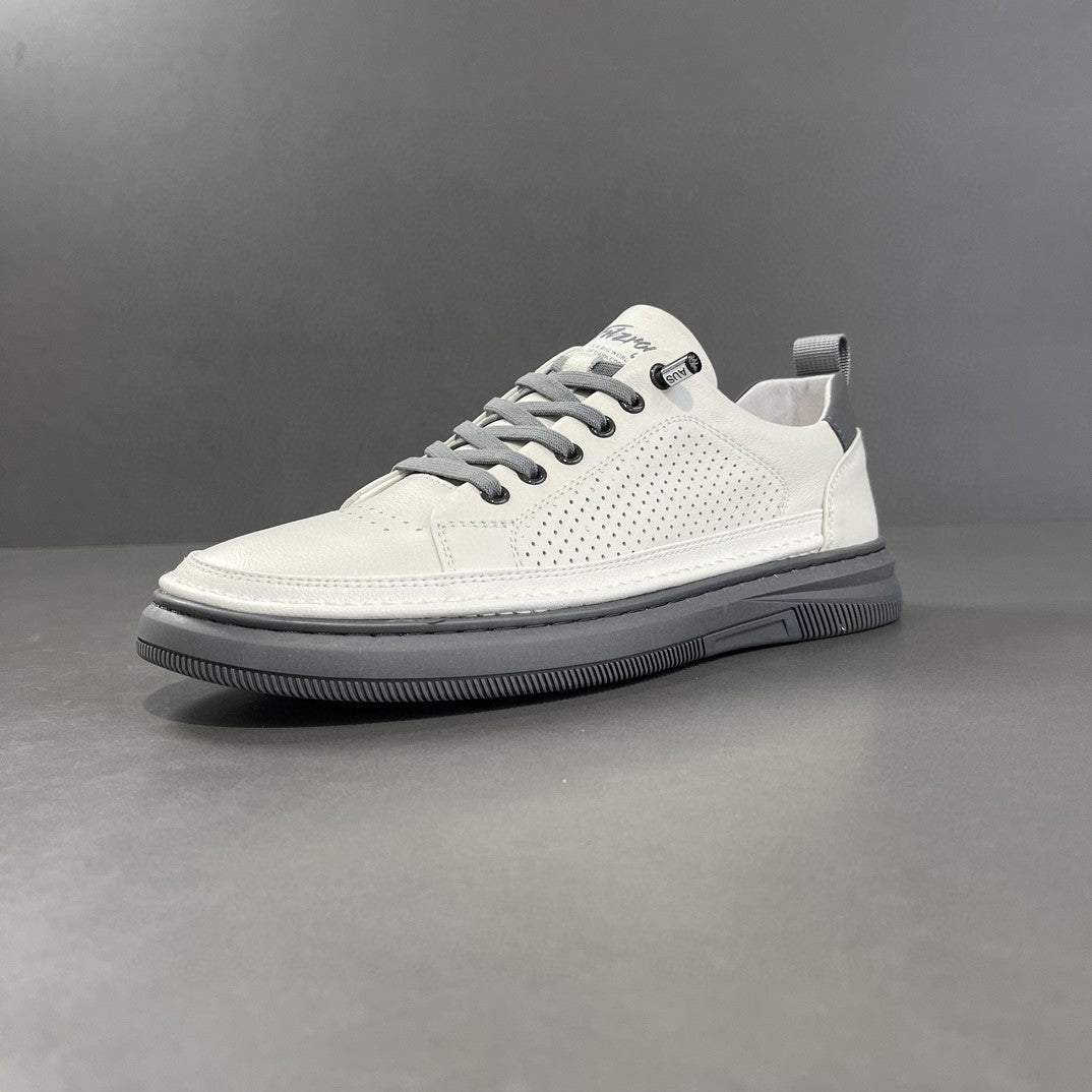 Trendy Casual Men's Genuine Flat Fashionable Men's Board Shoes