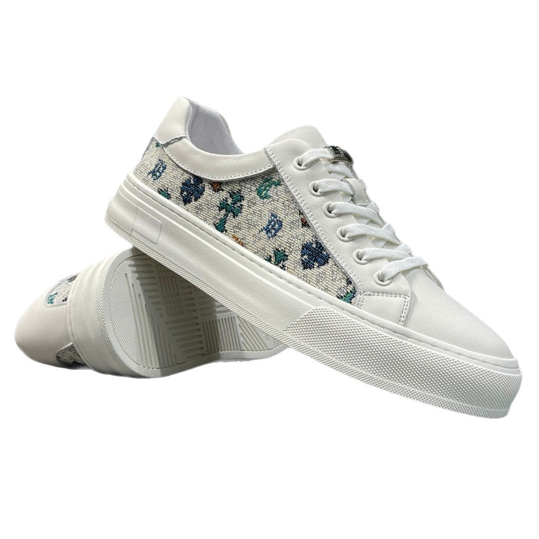 Men's Summer Low-cut Genuine Trendy White Breathable Men's Board Shoes