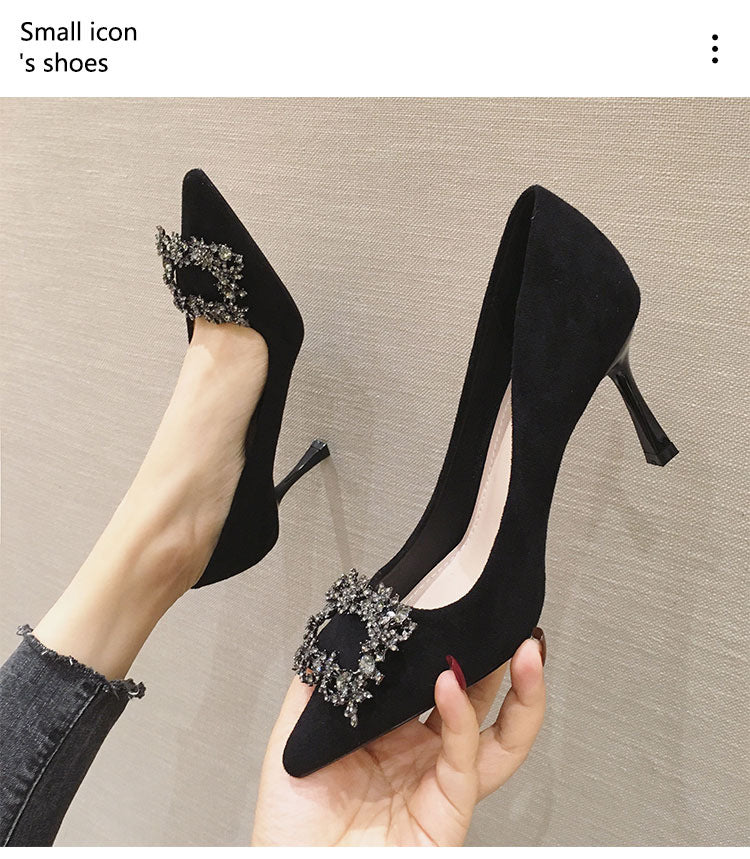 High French Joker Pointed Toe Sexy Women's Shoes