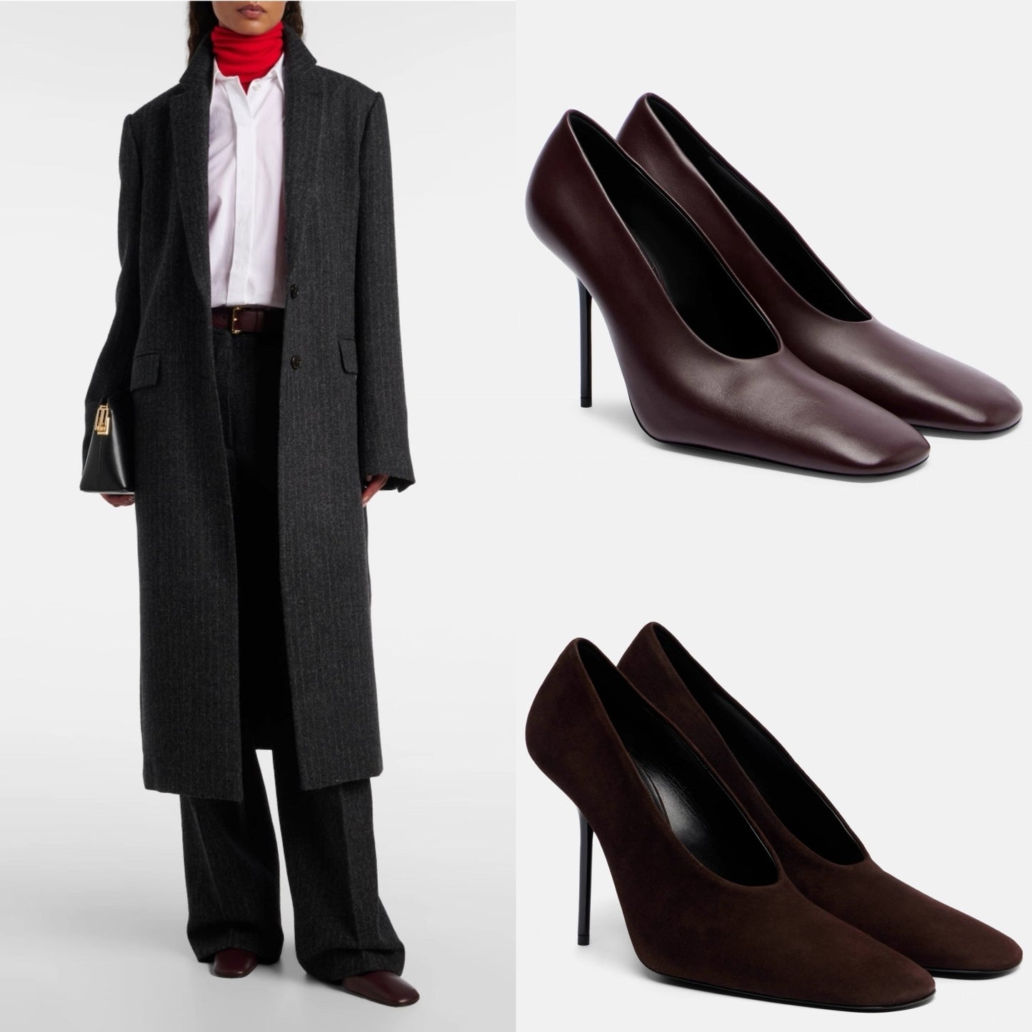 Stiletto High Low-cut Temperament Square Toe Large Women's Fashion Shoes
