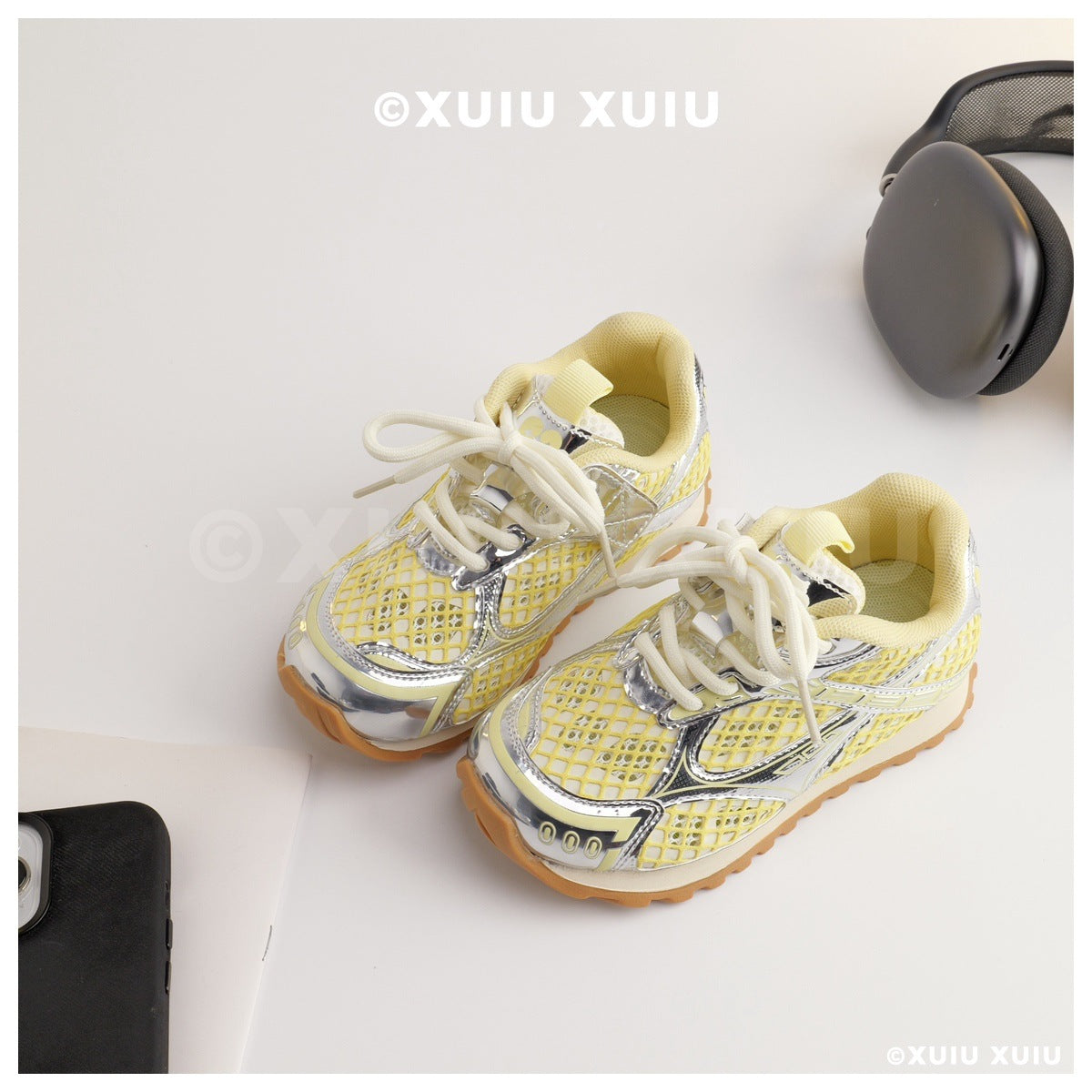 Children's Advanced Mesh Breathable Hidden Velcro Functional Children's Sports Shoes