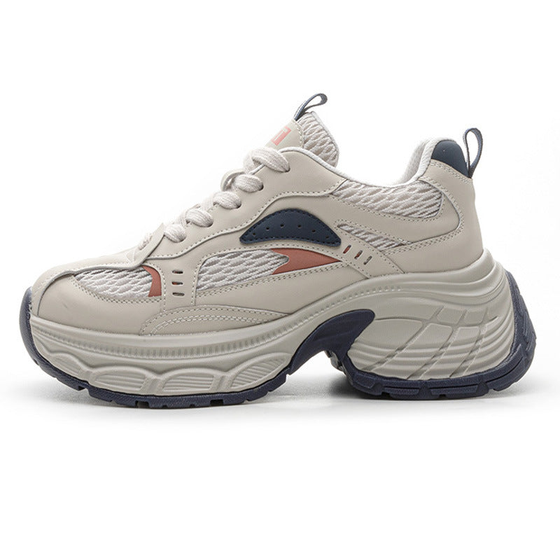 Women's Spring Thick Bottom Heightened Daddy Breathable Women's Shoes