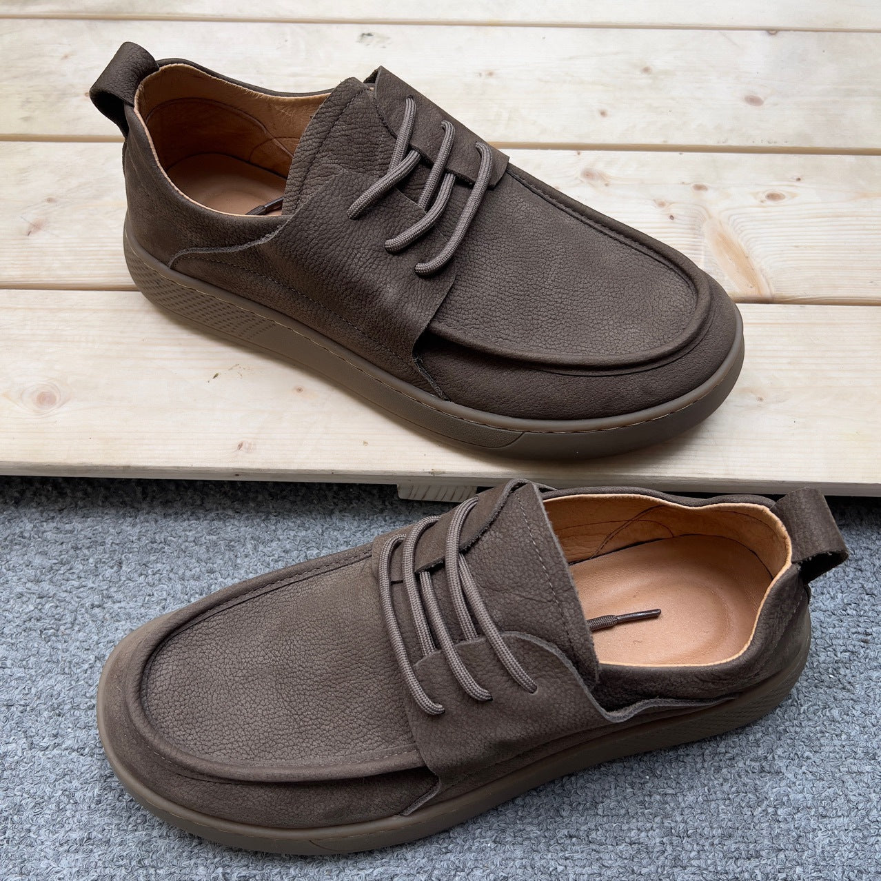 Men's Soft Bottom Retro Style Versatile Abrasive Wide Men's Shoes