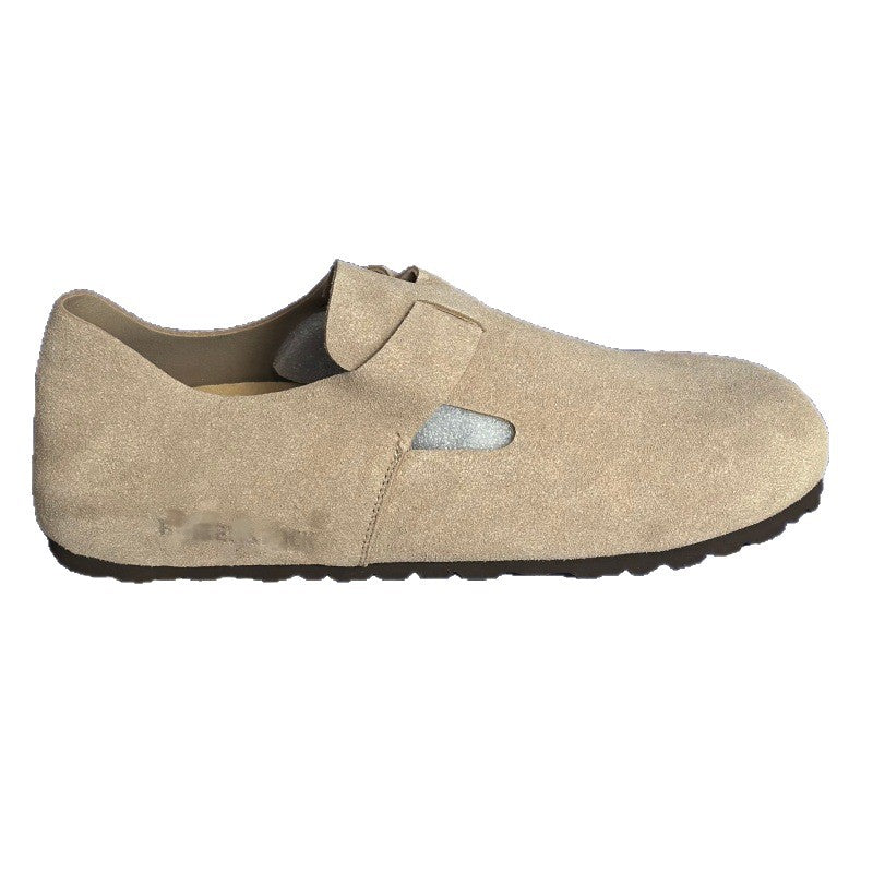 Women's Full Strap Pumps Single Buckle Pure Yuan Thick-soles Slippers