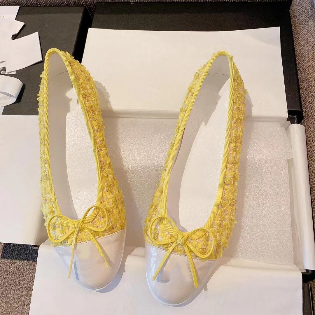 Women's Style Flat Pumps Low-cut Comfortable Round Women's Casual Shoes