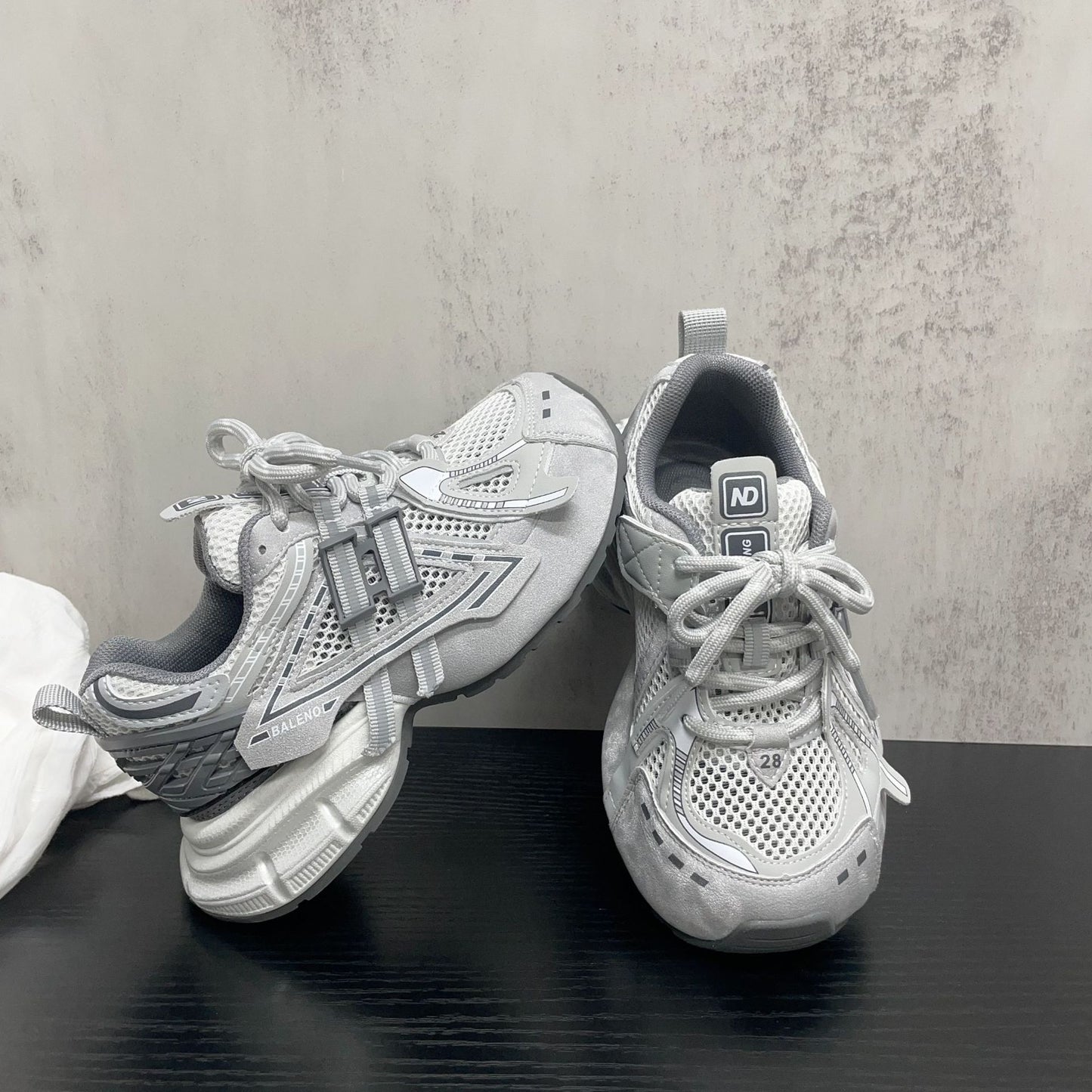 Decorative Splicing Korean Style Trendy Daddy Summer Boys Sneakers