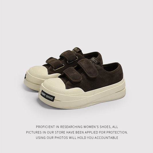 Women's Retro Velcro Versatile Platform Fashion Sneakers