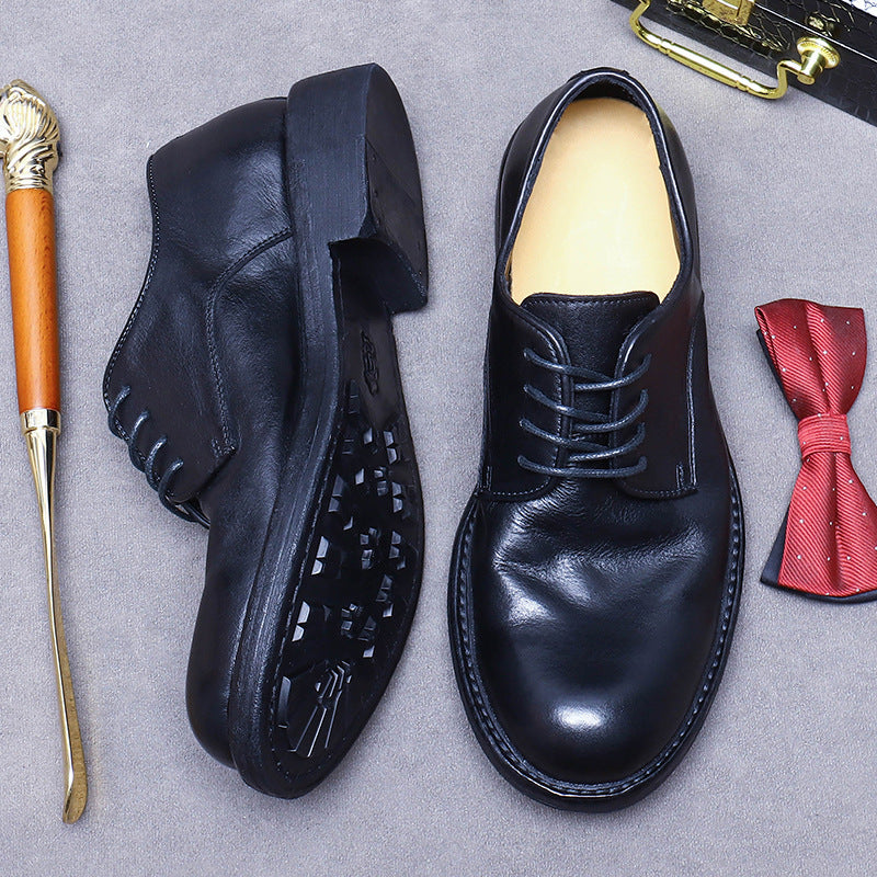 Men's Big Promotion Genuine Sole Handmade Good Year Light Luxury Men's Business Leather Shoes