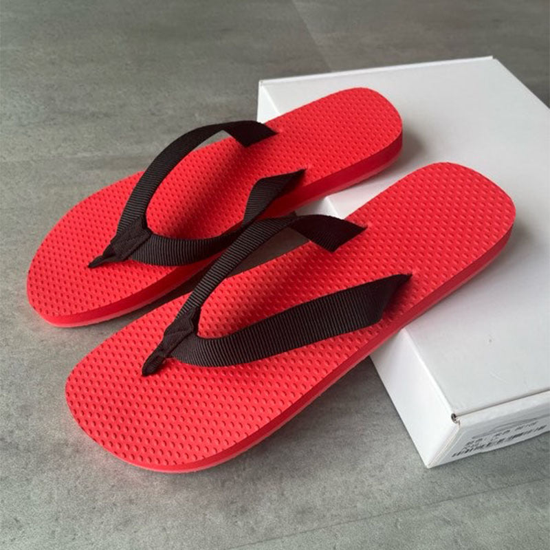 Women's Niche Summer Grosgrain Flip-flops Outdoor Leisure Thick-soles Slippers