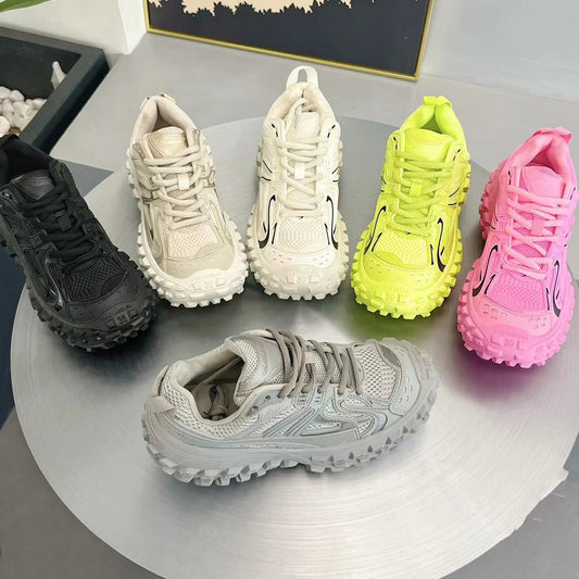 Women's & Men's Retro Platform Height Increasing Leisure Couple Tank Women's Sports Shoes