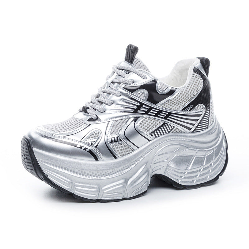 Women's Dad Fashion Mesh Sports Platform Height Women's Casual Shoes