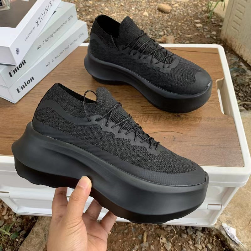 Women's Small Woven Dad Summer Thick Bottom Breathable Muffin Women's Sports Shoes