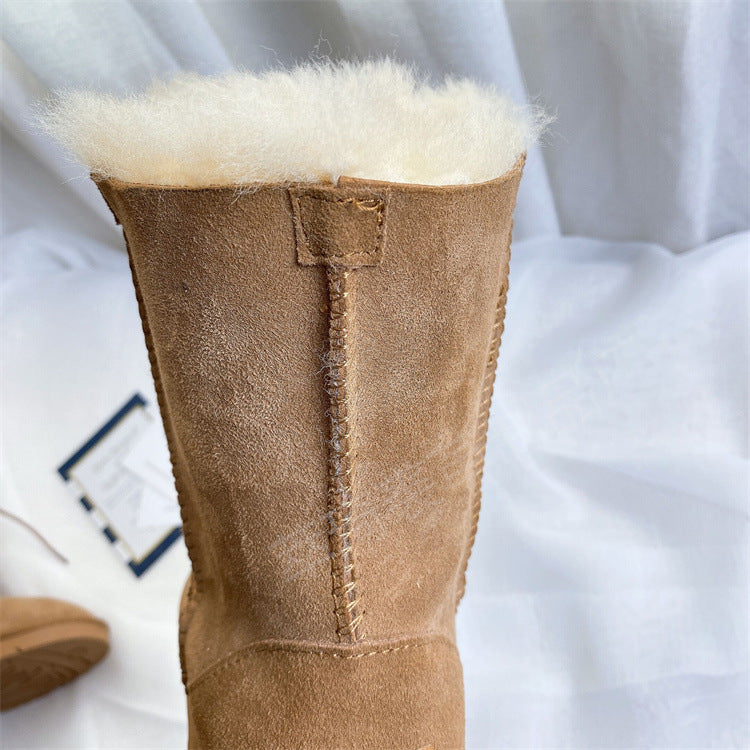 Women's Fur Goddess Two-way Martin Warm Thickened Boots