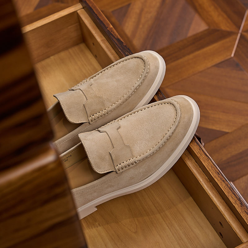 Men's Frosted Slip-on Leisure Commute Lazy Summer Breathable Soft Loafers