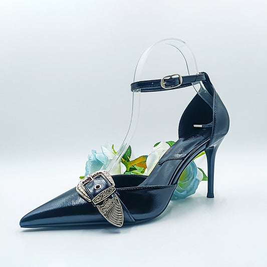 Women's Style Elegant Retro Word With Pointed Toe High Stiletto Women's Fashion Shoes