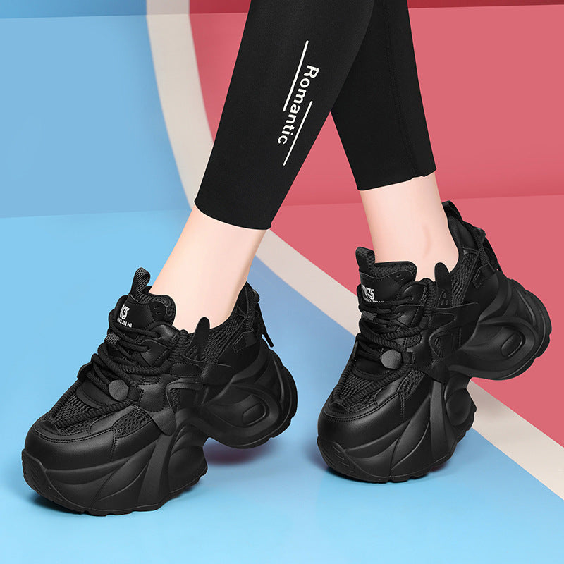 Women's Sports Dad Leisure Thick Bottom Height Increasing Sneakers