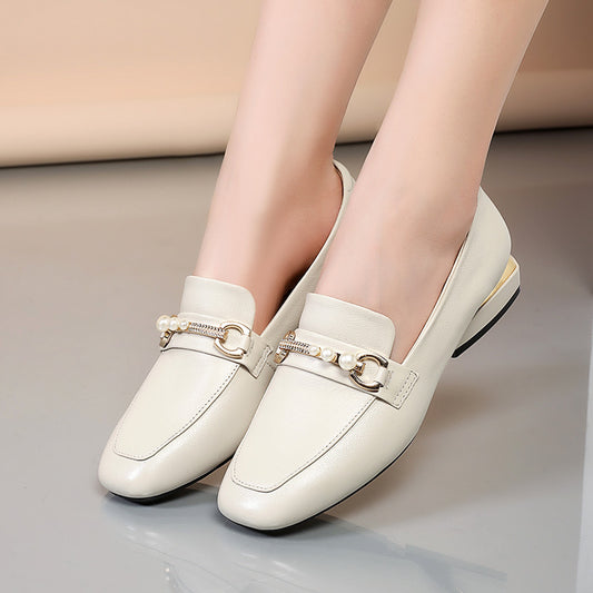 Women's Summer Thin British Style Thick Bottom Retro Lace Up Women's Shoes