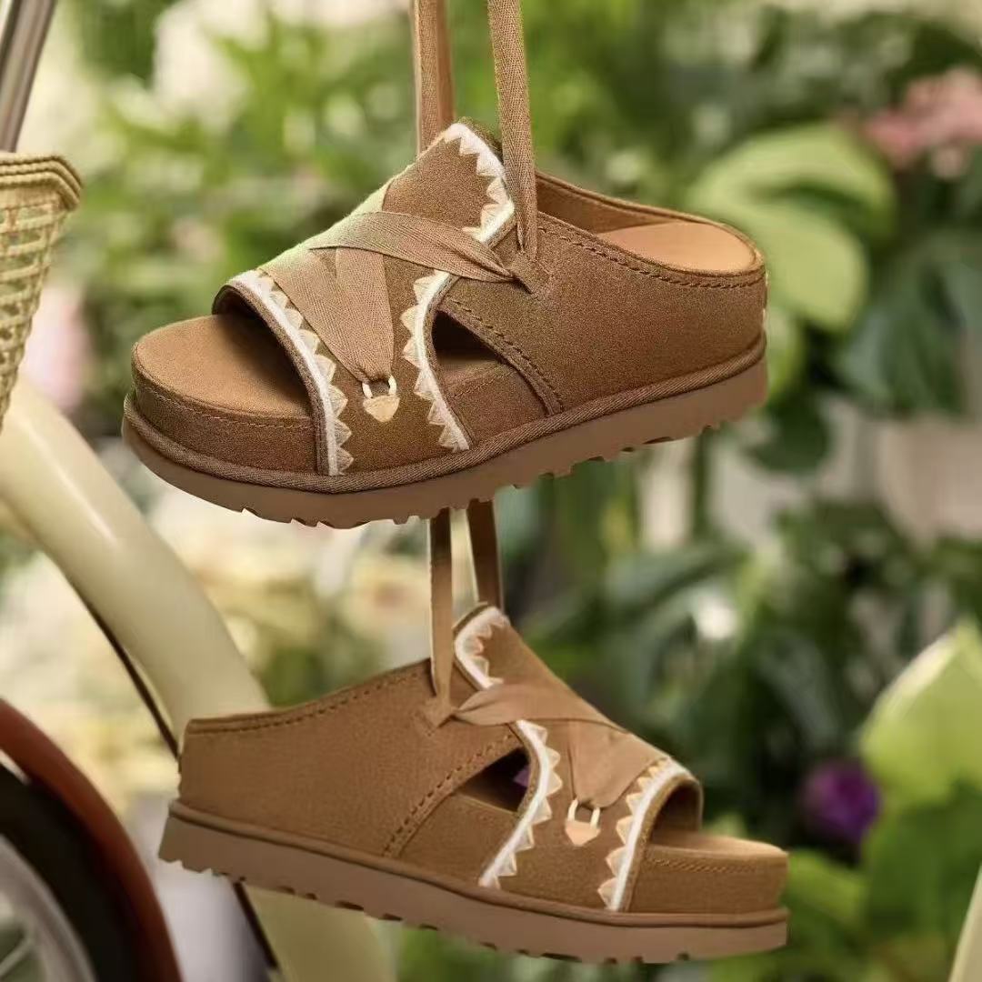 Women's Summer Outer Wear Height Increasing Seaside Platform Sandals