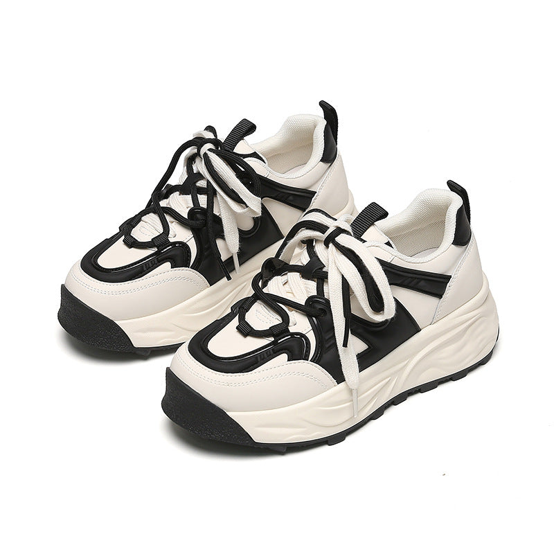 Women's Trendy Height Increasing Skinny Adult Fried Street Sneakers