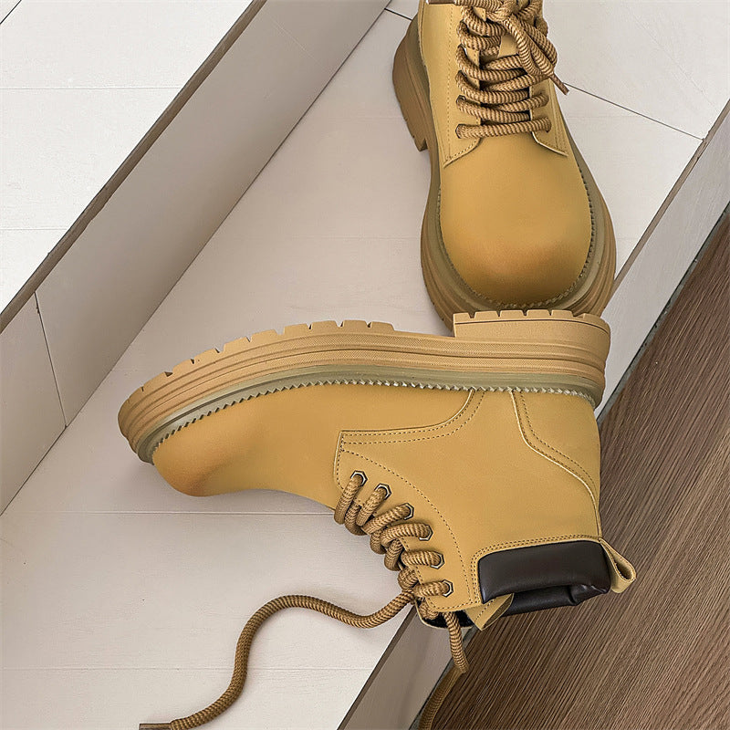 Men's Style Worker Big Head Can't Break Martin Retro Boots