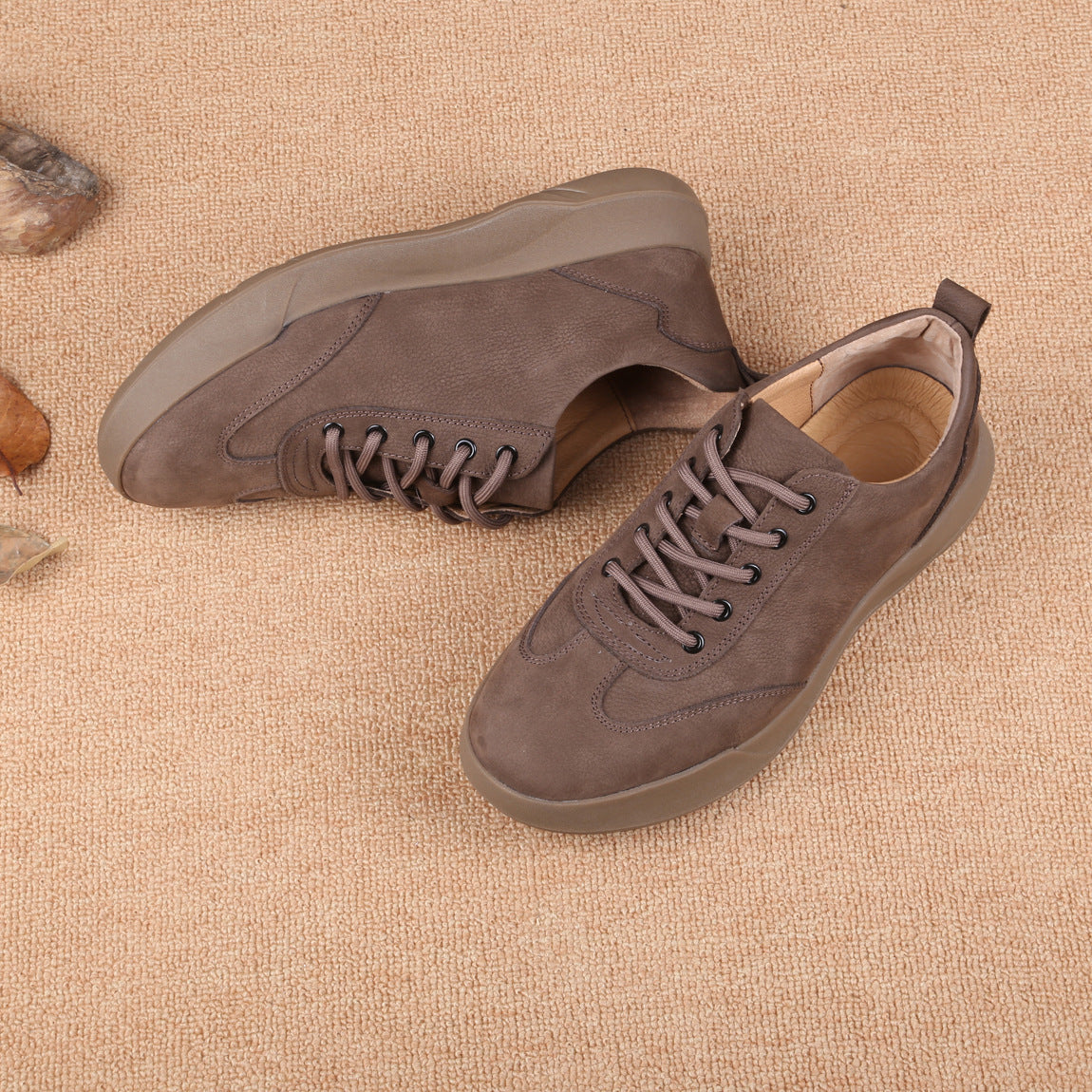 Men's German Training Top Layer Cowhide Retro Easy Matching Men's Casual Leather Shoes