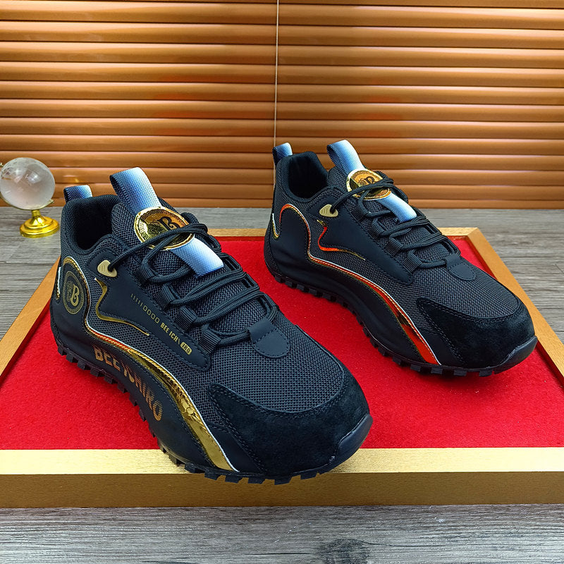 Men's Couple Bottom Sports Dad Mesh Hight Casual Shoes