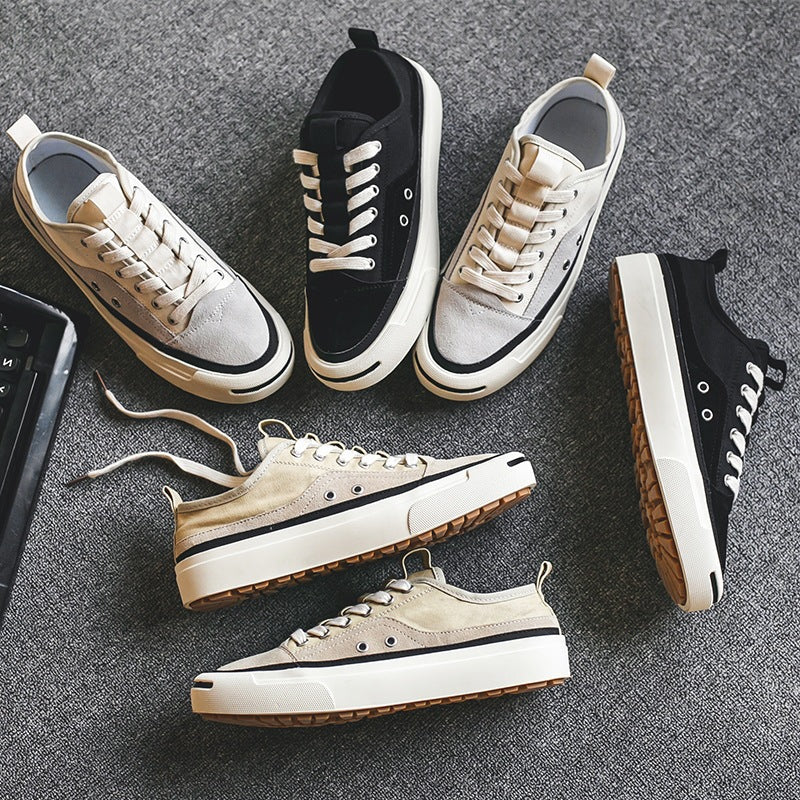 Men's Fashionable Summer Korean Style Street Retro Low Men's Canvas Shoes